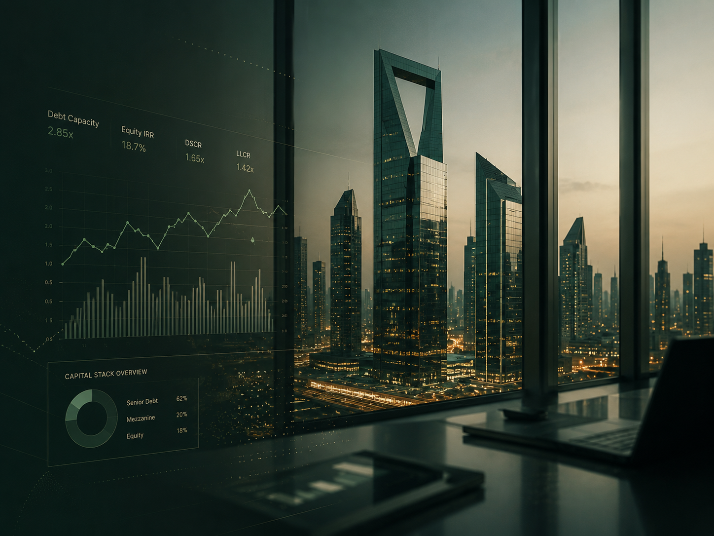 Capital structuring & financial modelling.